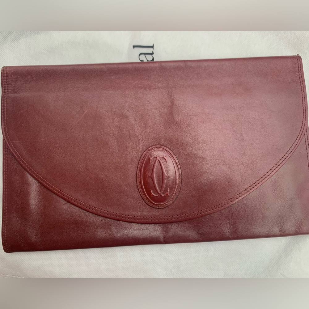 Vintage Cartier Bordeaux Clutch